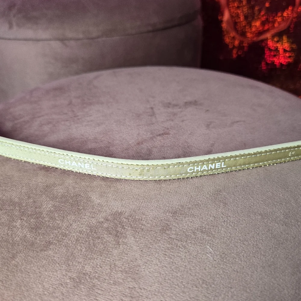 PC1 - Handmade Cat Collar Upcycled From Chanel Ribbon